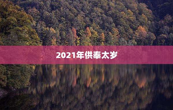 2021年供奉太岁