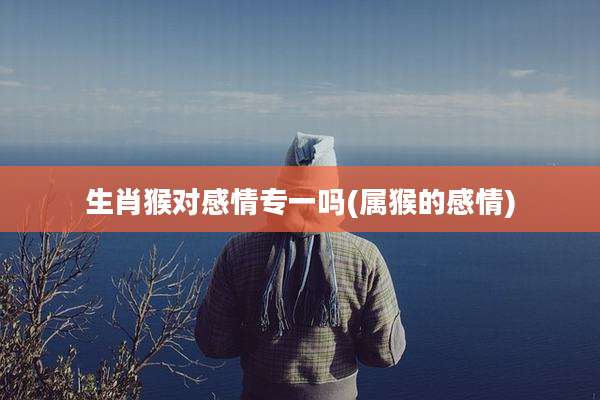 生肖猴对感情专一吗(属猴的感情)