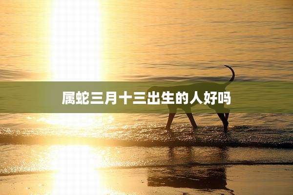 属蛇三月十三出生的人好吗