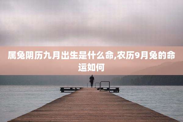 属兔阴历九月出生是什么命,农历9月兔的命运如何