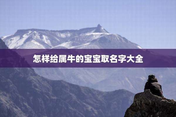 怎样给属牛的宝宝取名字大全