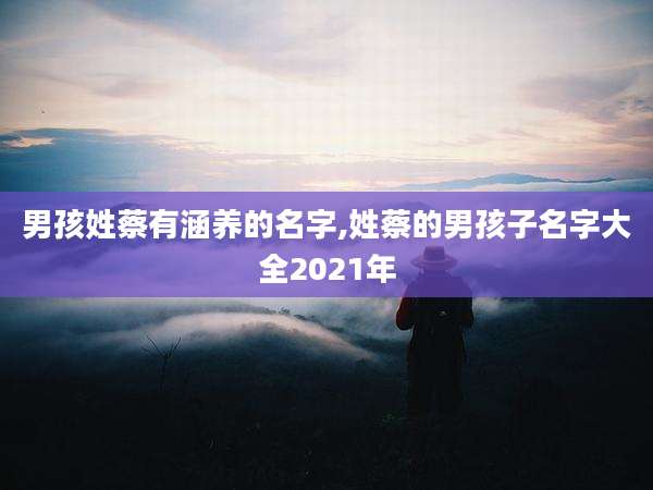 男孩姓蔡有涵养的名字,姓蔡的男孩子名字大全2021年