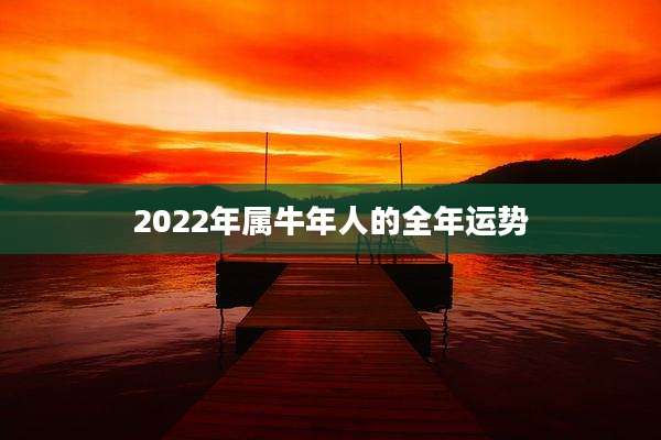 2022年属牛年人的全年运势
