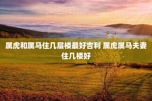 属虎和属马住几层楼最好吉利 属虎属马夫妻住几楼好