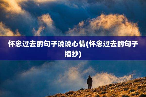 怀念过去的句子说说心情(怀念过去的句子摘抄)