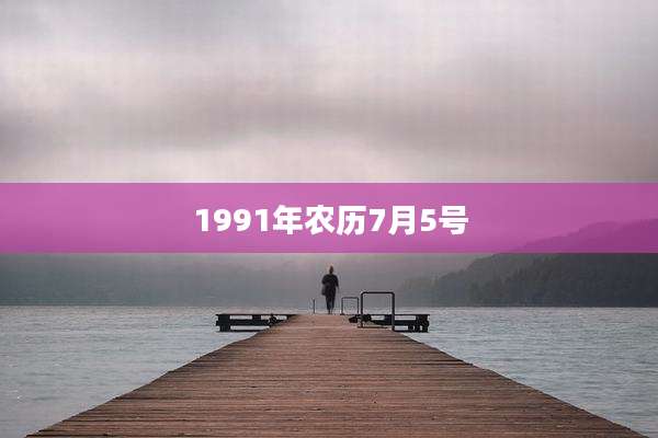 1991年农历7月5号