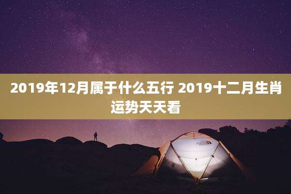 2019年12月属于什么五行 2019十二月生肖运势天天看