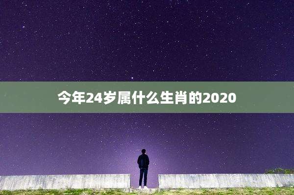 今年24岁属什么生肖的2020