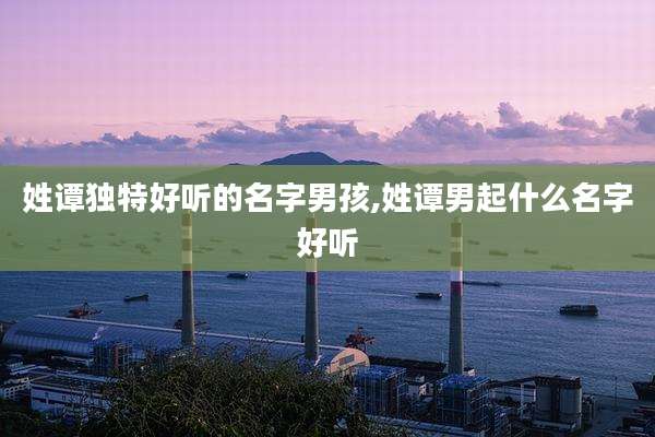 姓谭独特好听的名字男孩,姓谭男起什么名字好听