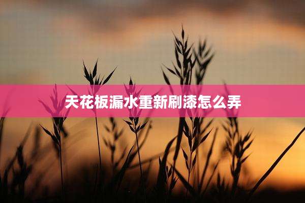 天花板漏水重新刷漆怎么弄