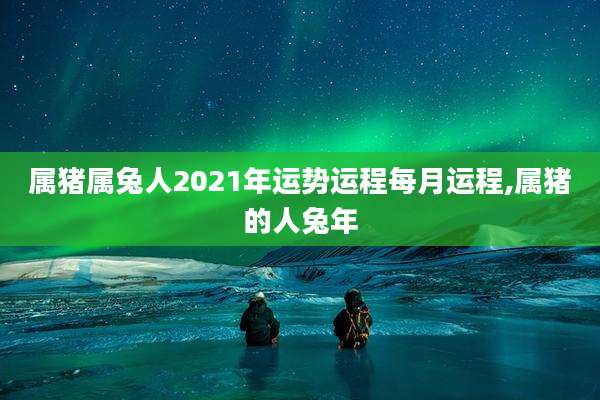 属猪属兔人2021年运势运程每月运程,属猪的人兔年