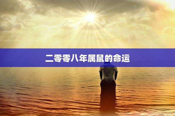 二零零八年属鼠的命运