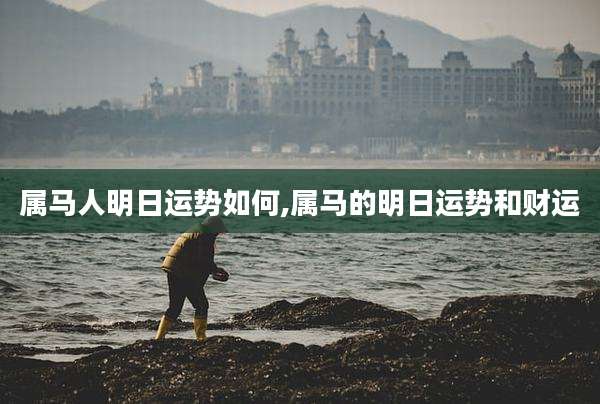 属马人明日运势如何,属马的明日运势和财运