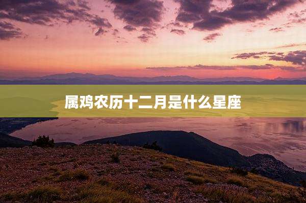 属鸡农历十二月是什么星座