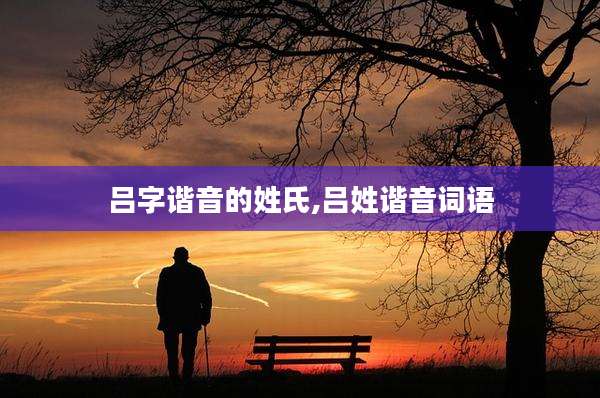 吕字谐音的姓氏,吕姓谐音词语