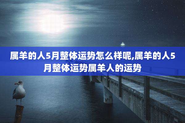 属羊的人5月整体运势怎么样呢,属羊的人5月整体运势属羊人的运势