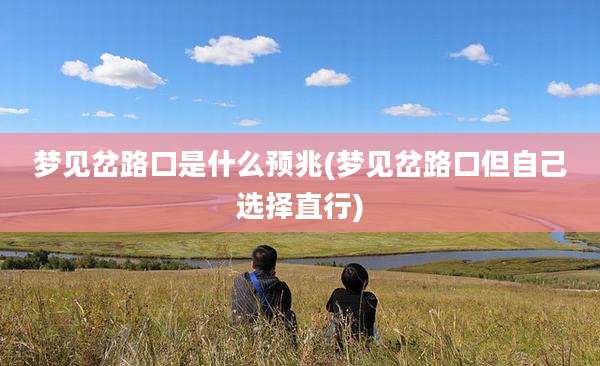 梦见岔路口是什么预兆(梦见岔路口但自己选择直行)