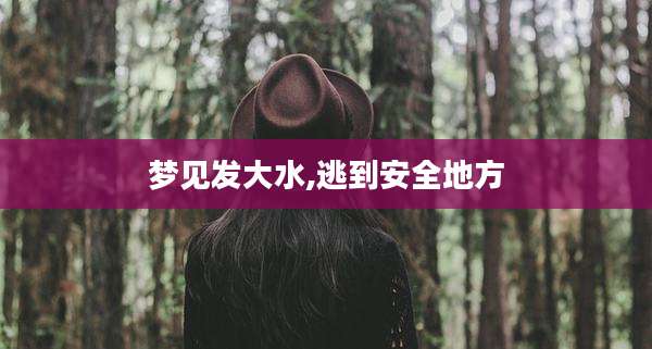 梦见发大水,逃到安全地方