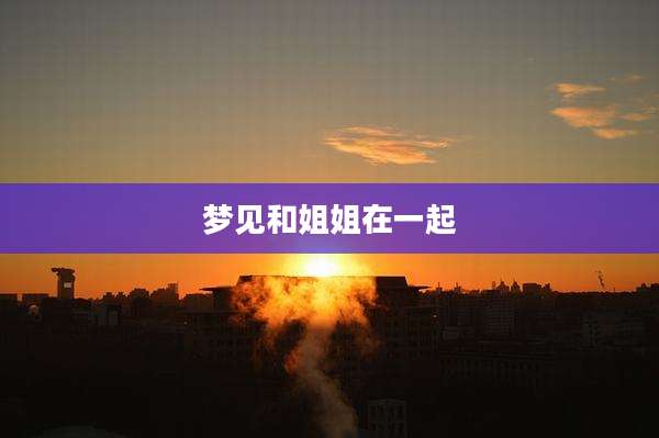梦见和姐姐在一起