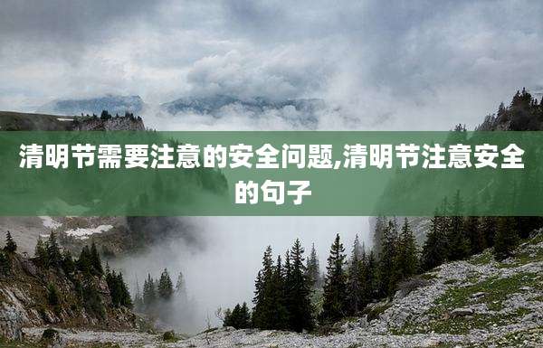 清明节需要注意的安全问题,清明节注意安全的句子