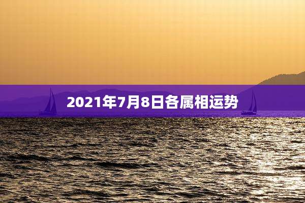 2021年7月8日各属相运势