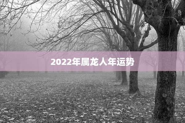 2022年属龙人年运势