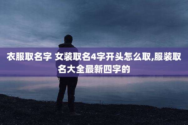 衣服取名字 女装取名4字开头怎么取,服装取名大全最新四字的