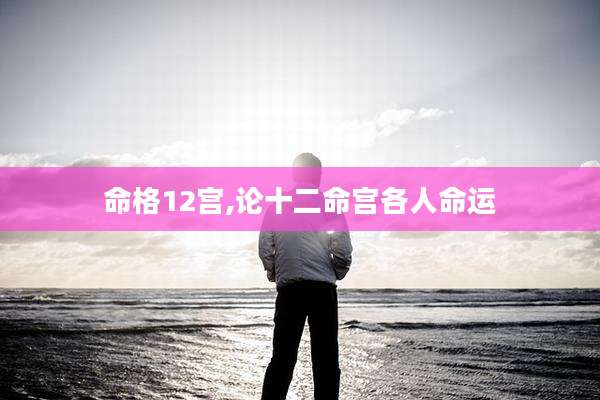 命格12宫,论十二命宫各人命运