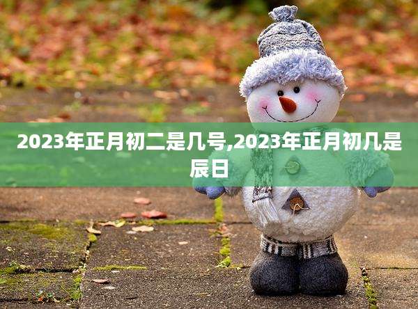 2023年正月初二是几号,2023年正月初几是辰日