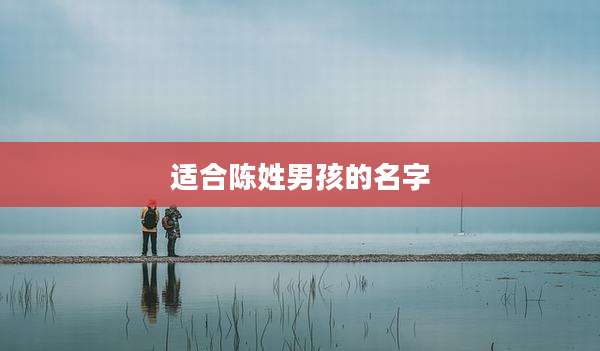 适合陈姓男孩的名字