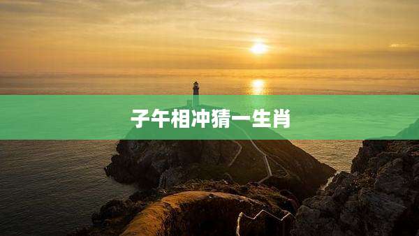 子午相冲猜一生肖