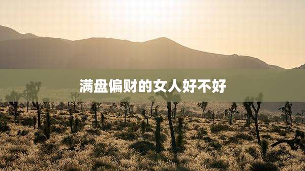满盘偏财的女人好不好