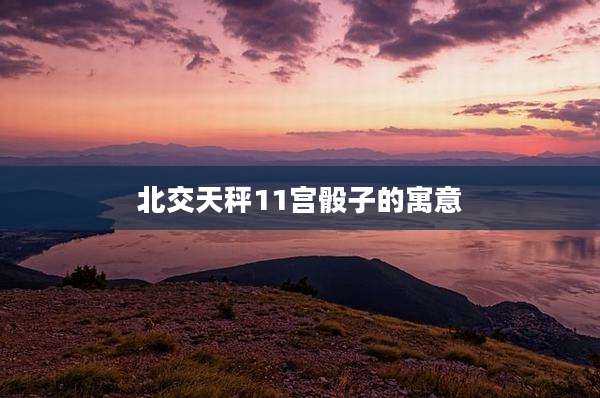 北交天秤11宫骰子的寓意