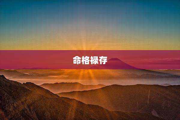 命格禄存