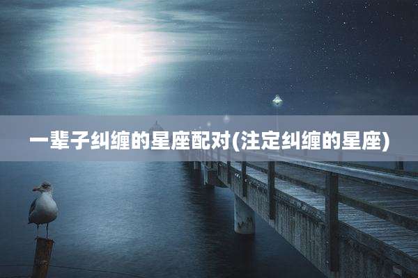 一辈子纠缠的星座配对(注定纠缠的星座)