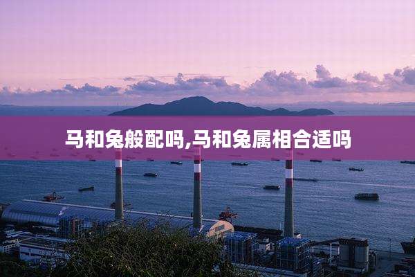 马和兔般配吗,马和兔属相合适吗
