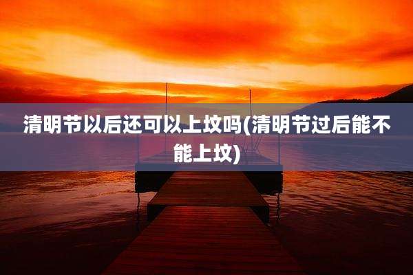 清明节以后还可以上坟吗(清明节过后能不能上坟)