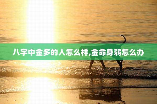 八字中金多的人怎么样,金命身弱怎么办