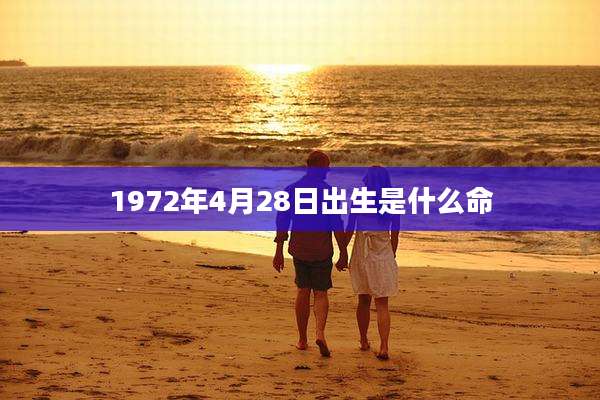 1972年4月28日出生是什么命