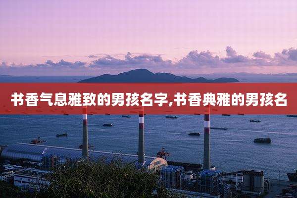 书香气息雅致的男孩名字,书香典雅的男孩名