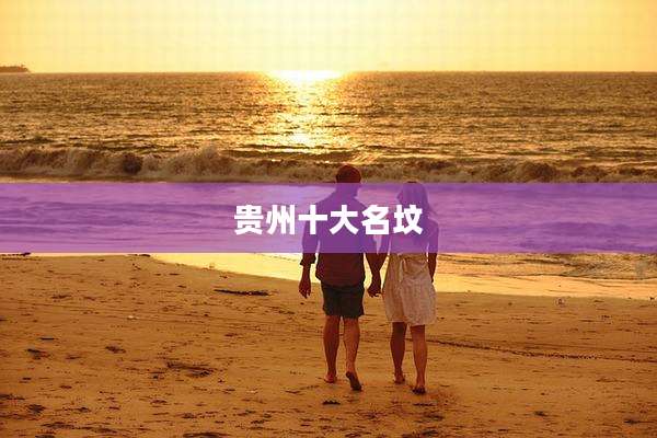 贵州十大名坟