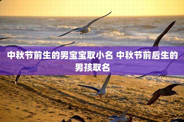 中秋节前生的男宝宝取小名 中秋节前后生的男孩取名