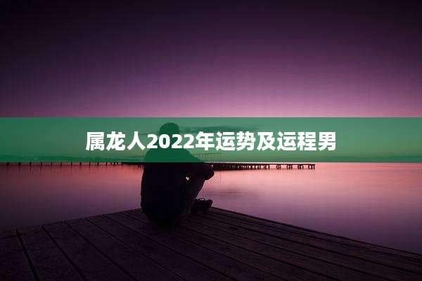 属龙人2022年运势及运程男