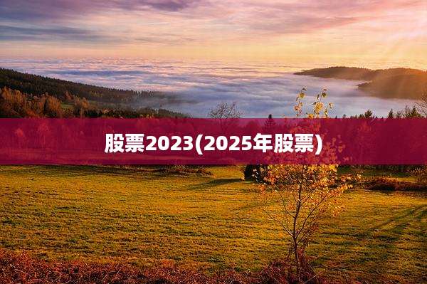 股票2023(2025年股票)