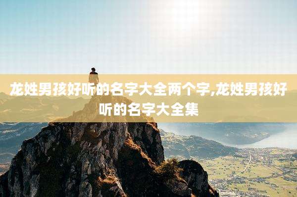 龙姓男孩好听的名字大全两个字,龙姓男孩好听的名字大全集