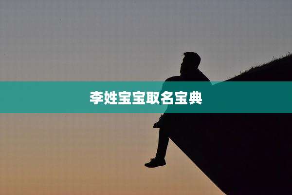 李姓宝宝取名宝典