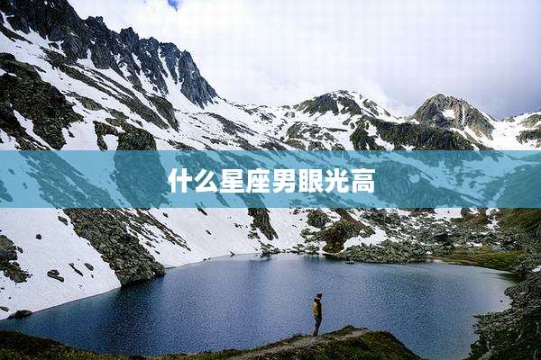 什么星座男眼光高