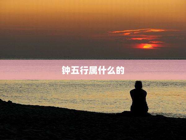 钟五行属什么的