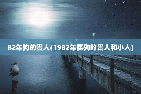 82年狗的贵人(1982年属狗的贵人和小人)