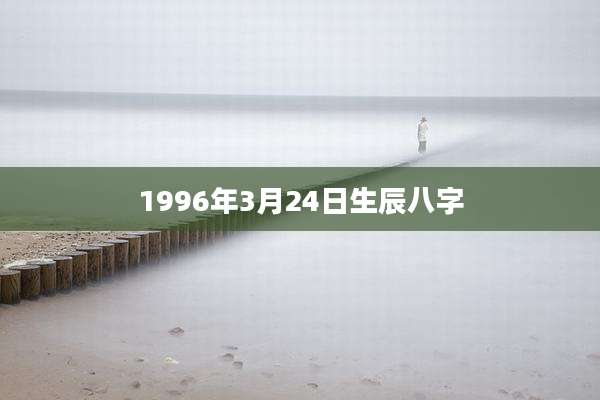 1996年3月24日生辰八字